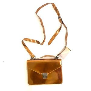 NWT Urban Outfitters Gold Metallic Crossbody Bag
